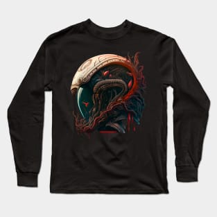 Xeno Helmet - Necro Merch Long Sleeve T-Shirt